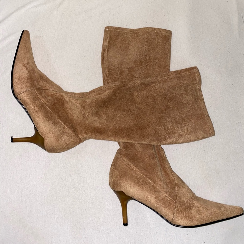CASADEI leather boots in camel